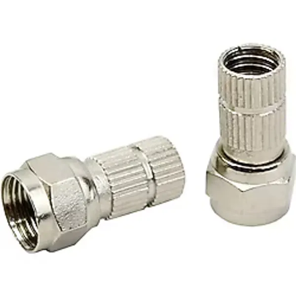 Herz HRF-03 RG6/U6 22 mm Siyah Contalı F Konnektör (100'lü Poşet)