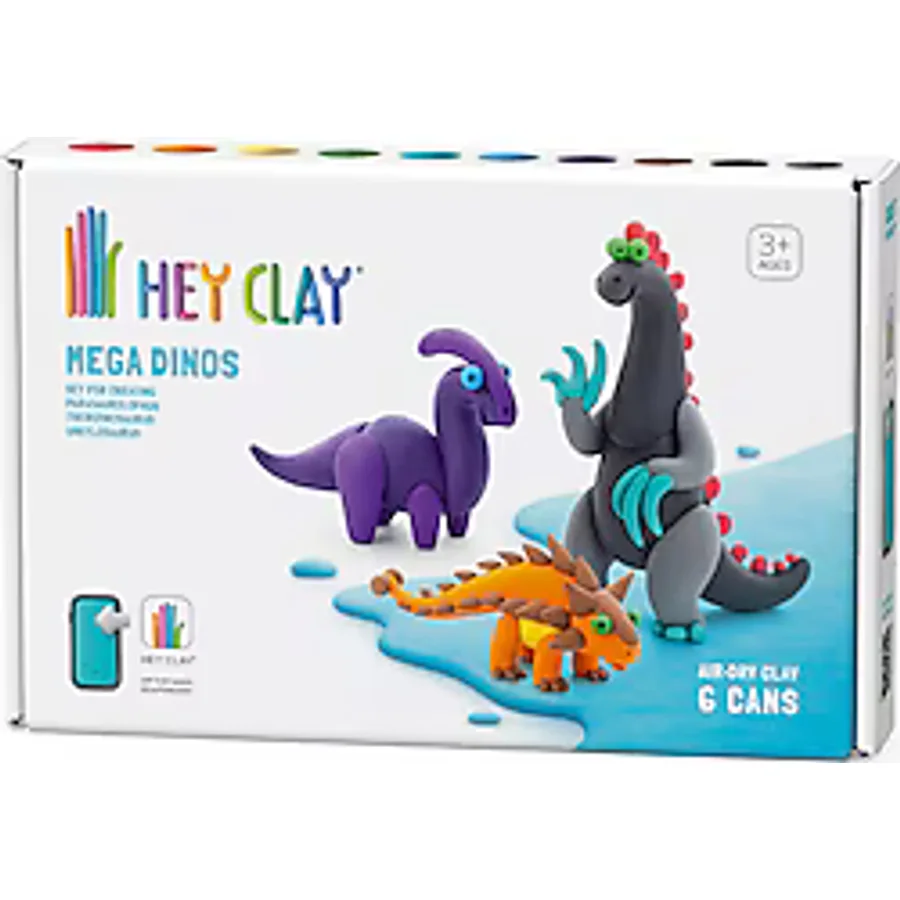 Hey Clay Mega Dinozorlar 6'lı Hava ile Kuruyan Kil