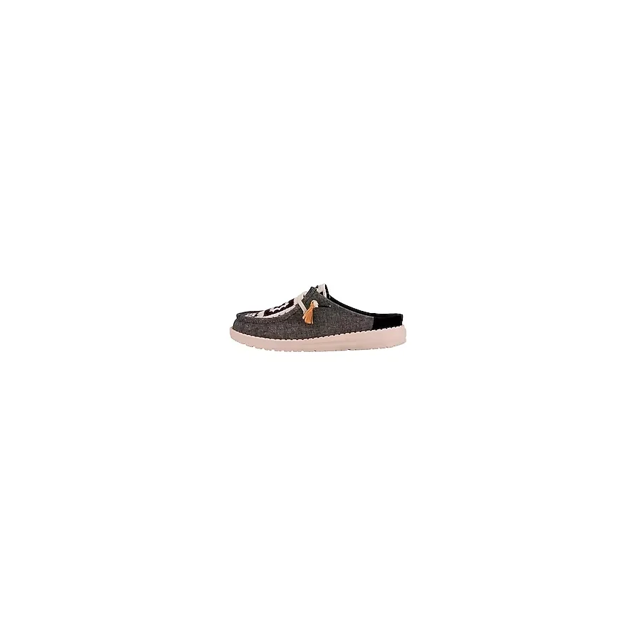 Hey Dude Kadın Wendy Slip Yazlık Kroşe Loafer, Siyah/Çoklu, 39 EU