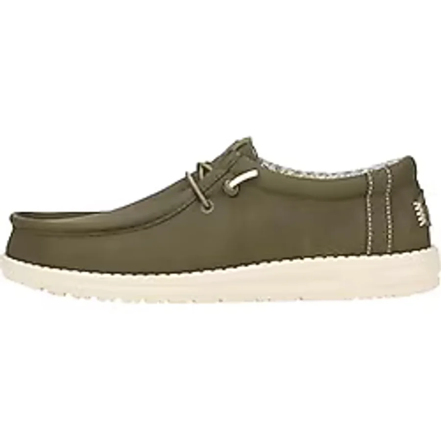 Hey Dude Wally Classic Erkek Oxford Ayakkabı, Olive, 46 Beden
