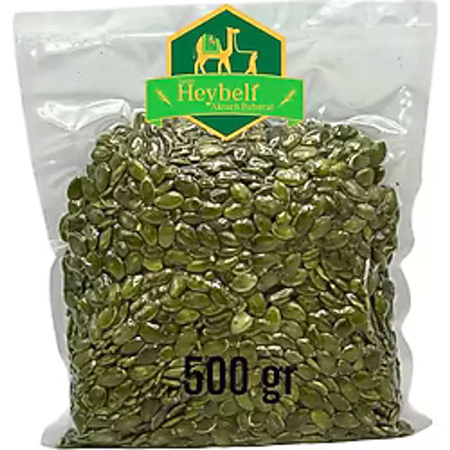 Heybeli Aktar Baharat Kabak Çekirdeği İçi Çiğ Kavrulmamış 1 Kg (Vakumlu Ambalaj)