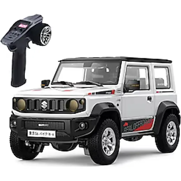 HG Suzukı Jımny Trasped Uzaktan Kumandalı Model RC Araba 1/16 2.4g 3WD Şarjlı Offroad Jeep Arazi Aracı - Beyaz