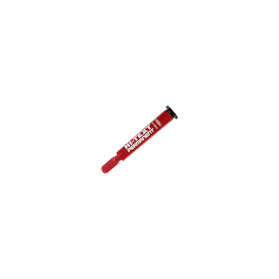 Hi-Text 830 Yuvarlak Uçlu Kırmızı Permanent Marker Kalem