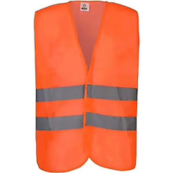 Hi-Vis Turuncu Fosforlu Reflektörlü İş Güvenliği Yeleği Yüksek Görünürlük Trafik & İnşaat