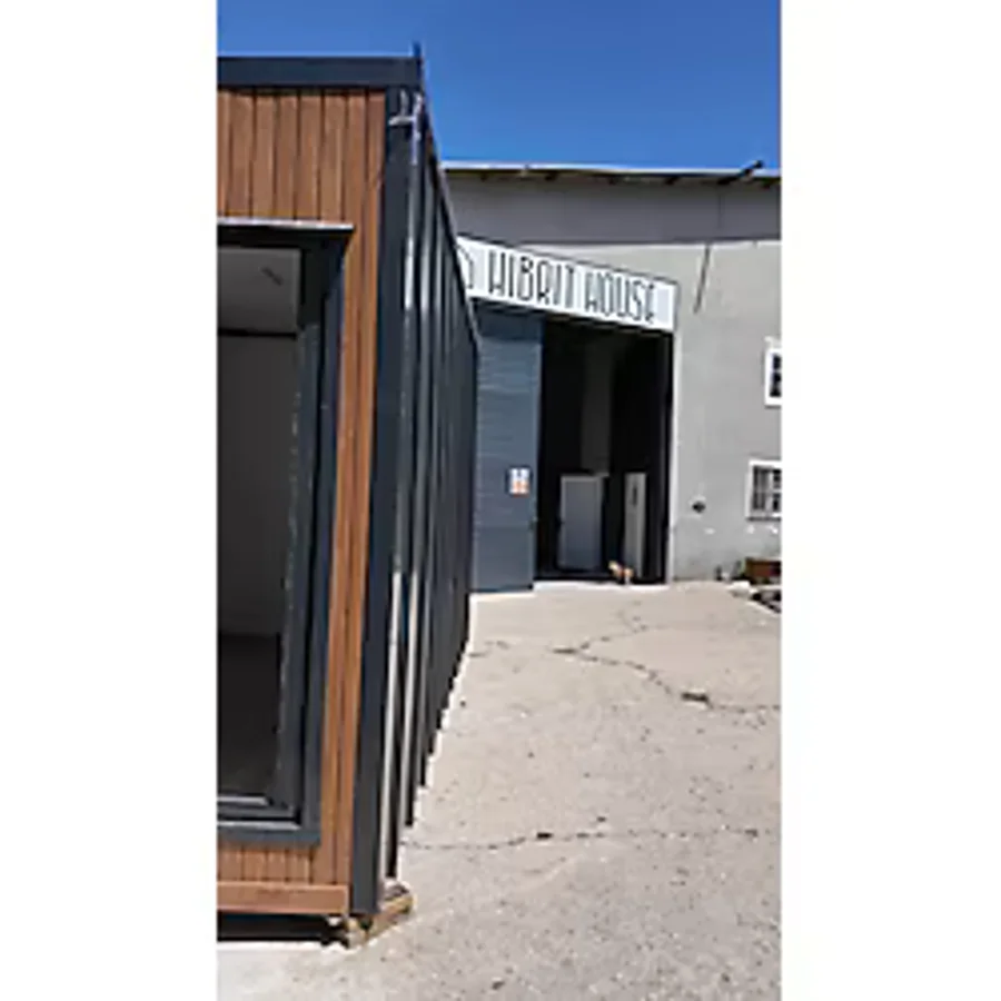 Hibrit House Ahşap ve Antrasit Kaplamalı Lüks Modüler Yapı - Ofis, Bekçi Kulübesi Veya Misafir Odası