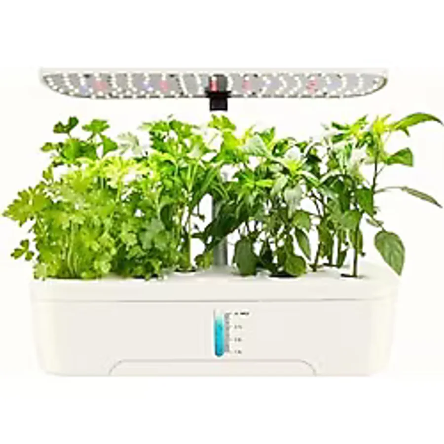 Hidroponik Topraksız 12 Bölme Bitki Yetiştirme Kiti 3 Mod 139 LED Tam Spekturum Bahçe Kit