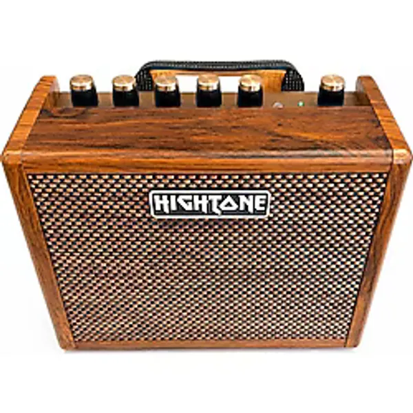 Hightone CRUSH20 Şarjlı Bluetoth Lu 20W Taşınabilir 2 Kanal Reverb Li Mini Akustik Enstrüman Amfisi - kahverengi