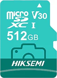 Hiksemi HS-TF-D3 Class 10 UHS-I U3 V30 512 GB Micro SD Kart
