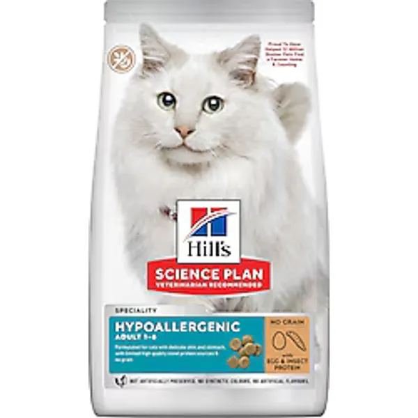 Hill's Hypo-Allergenic Yumurta ve Böcek Proteinli 1.5 kg Yetişkin Kedi Maması