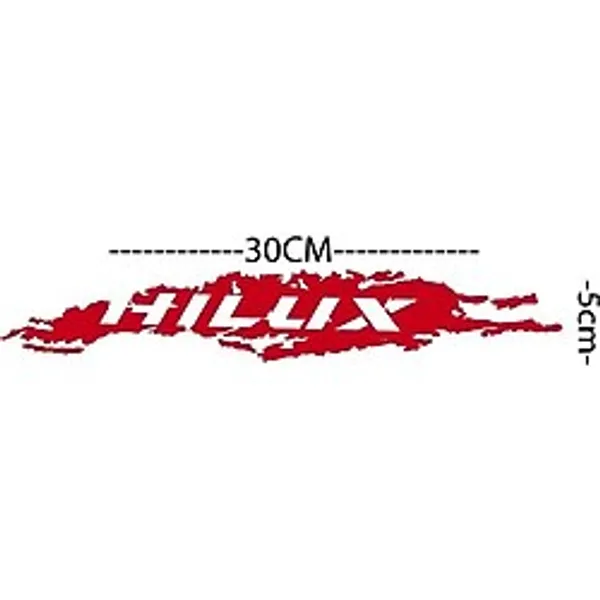 Hilux Araba Sticker Oto Etiker 30 Cm Kırmızı Renk