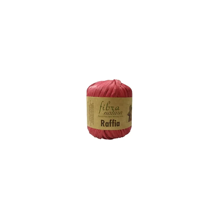 Himalaya Fibra Natura Raffia - Rafya Şapka Çanta Kağıt İp 116 06 Kırmızı