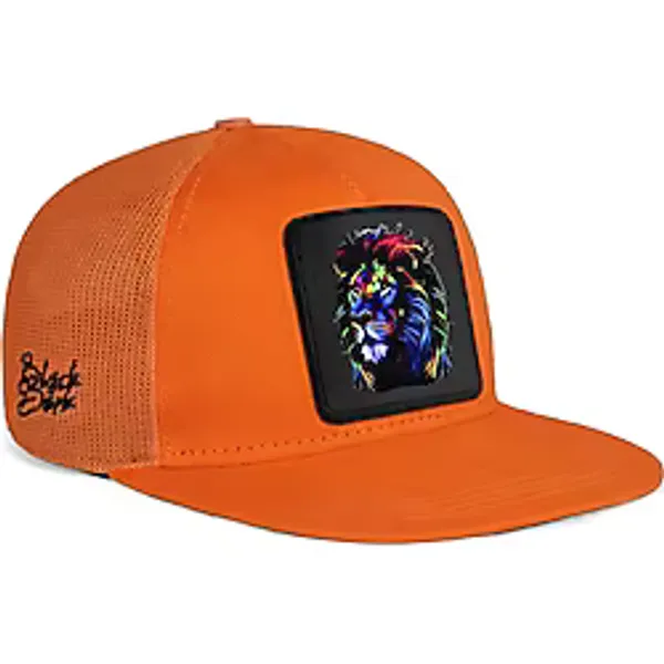 Hip Hop Kids Aslan Logolu Turuncu Çocuk Trucker Şapka