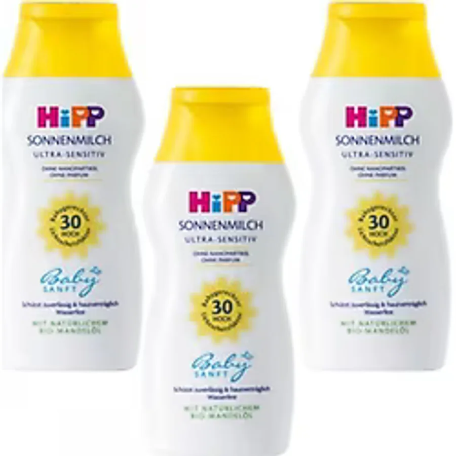 Hipp Babysanft Spf 30 200 ml 3 Adet Bebek Güneş Sütü
