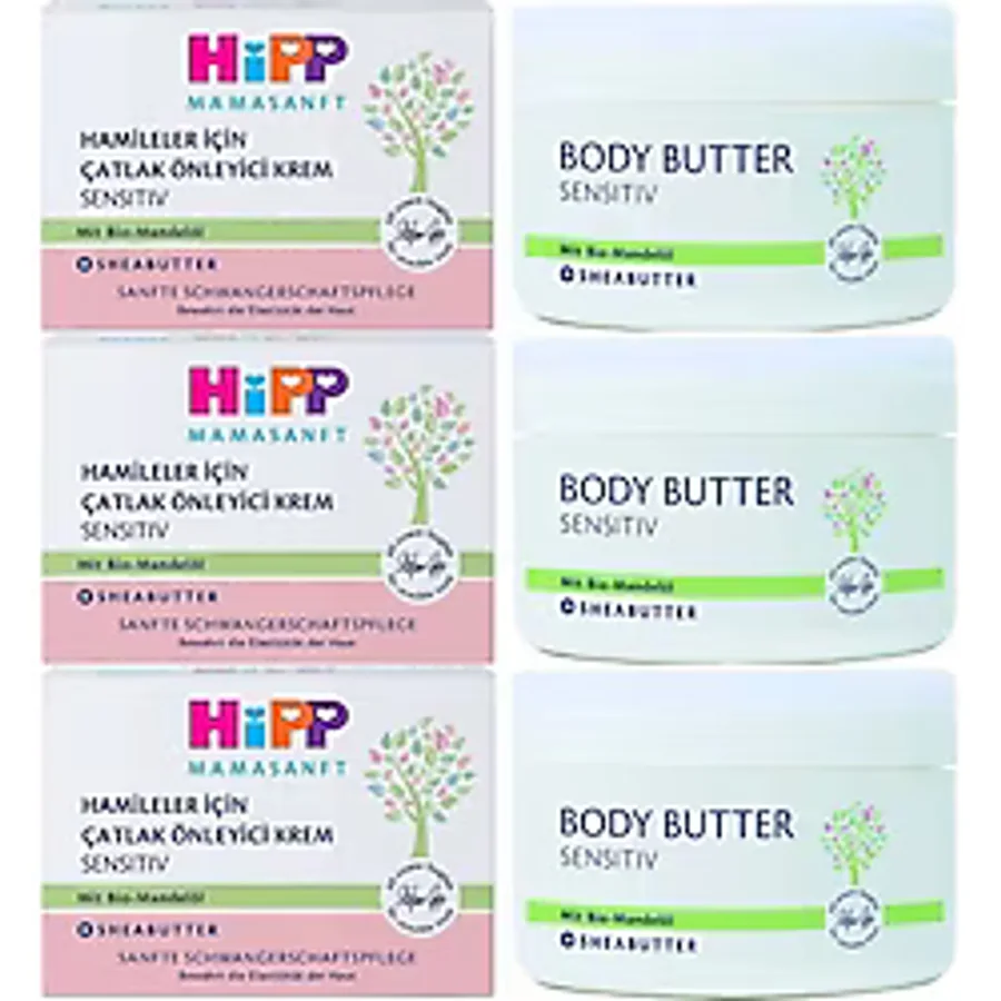 Hipp Mamasanft Hamileler için 200 ml 3 Adet Çatlak Önleyici Krem