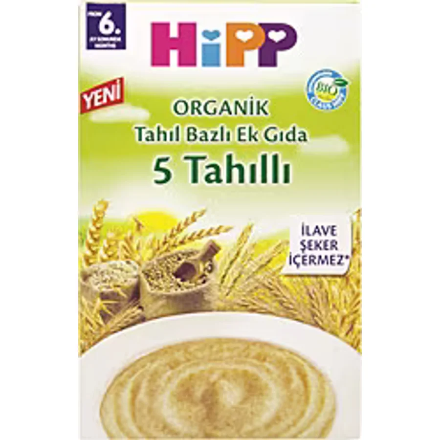 Hipp Organik 5 Tahıllı Kaşık Maması 200 gr