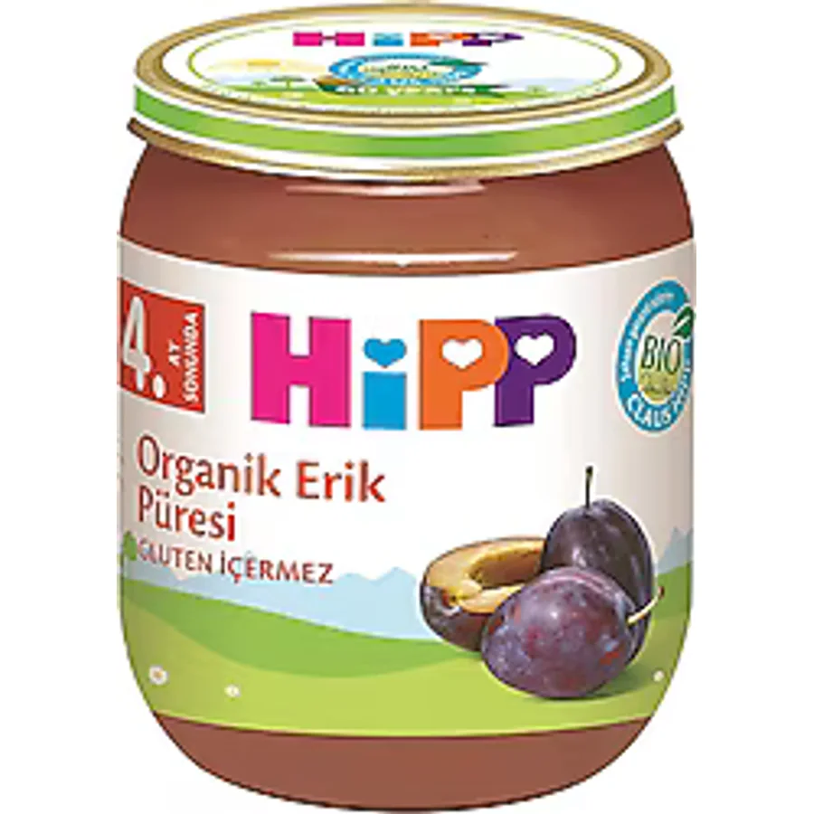 Hipp Organik Erik Püresi Kavanoz Maması 125 gr