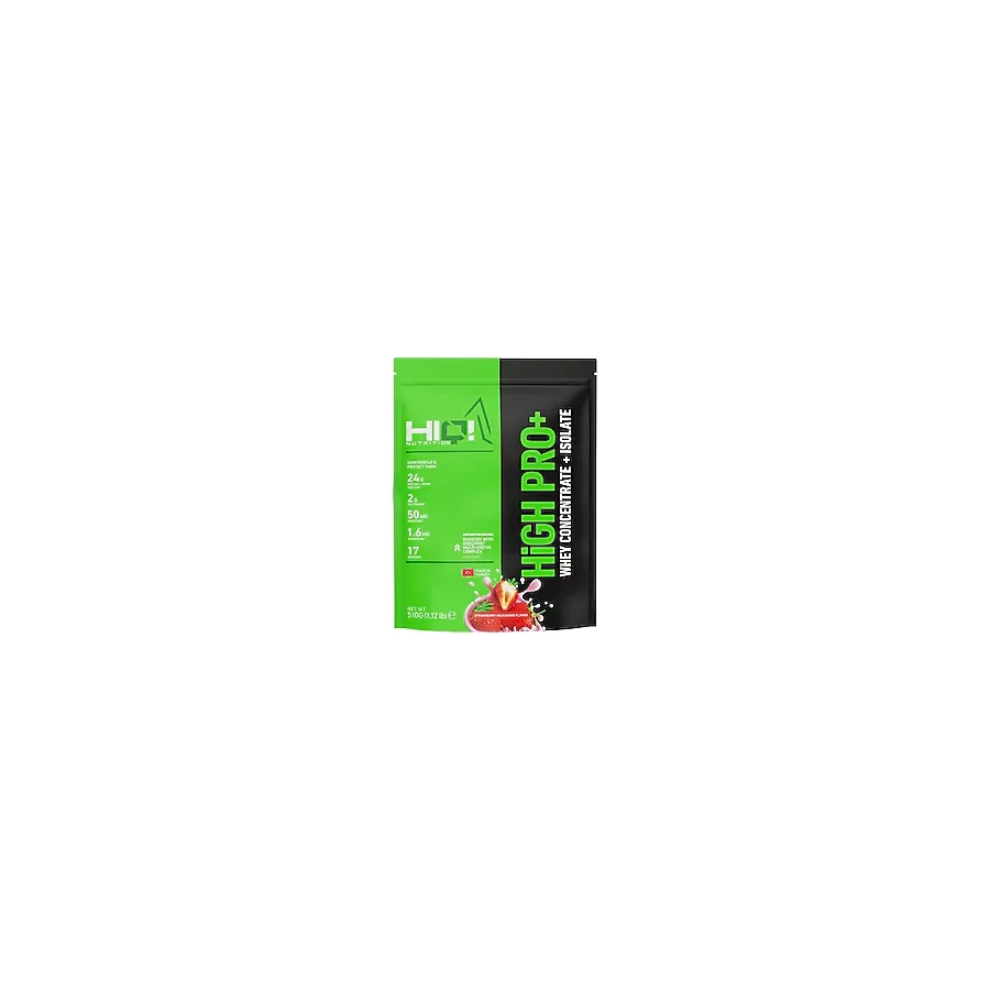 Hiq Nutrition High Pro+ 510 gr Strawberry Milkshake Aromalı Whey Protein Tozu