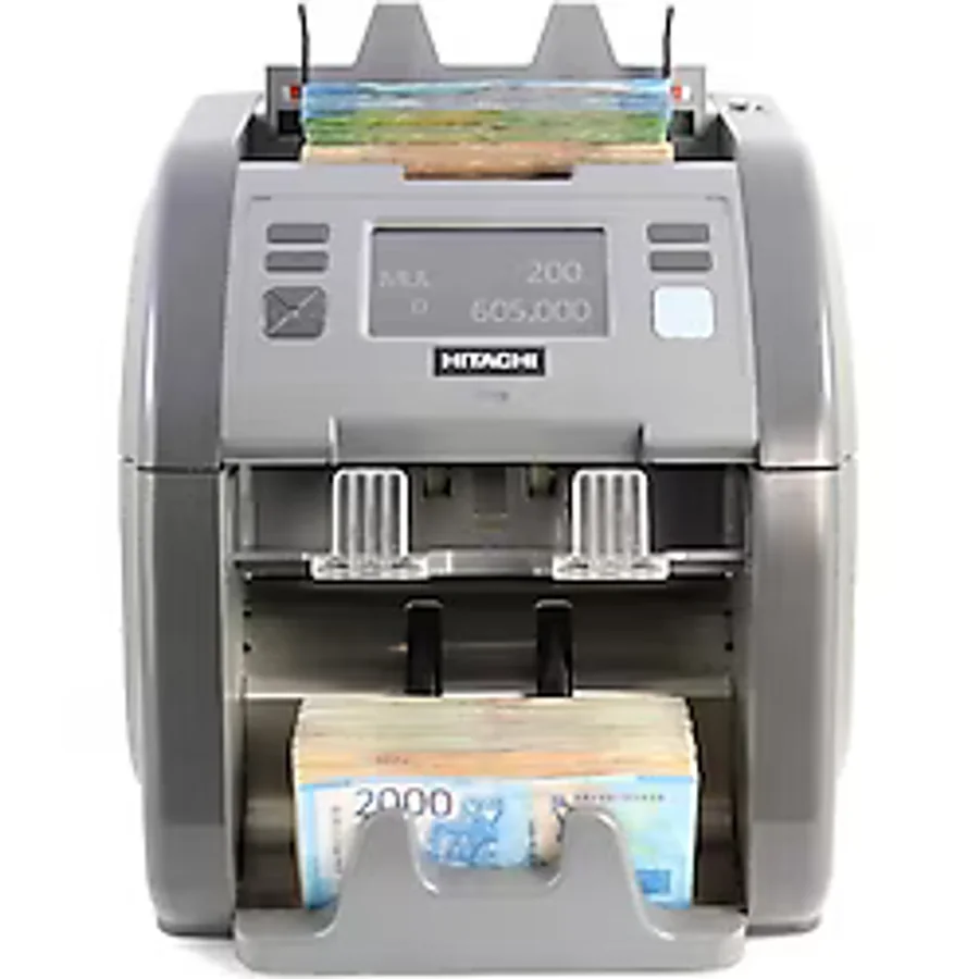 Hitachi IH-110 İki Katlı 20 Ülke Karışık Para Sayma Makinesi