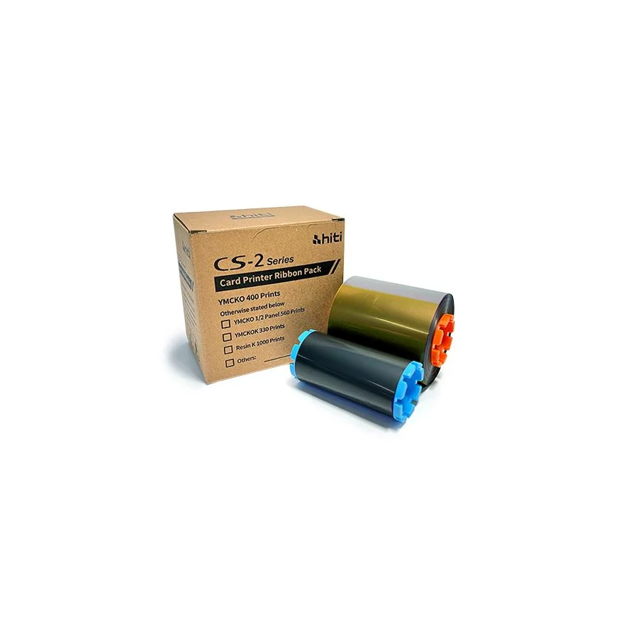 Hiti CS-2 Ribon YMCKO 400 Baskı Renkli Ribon+Çip