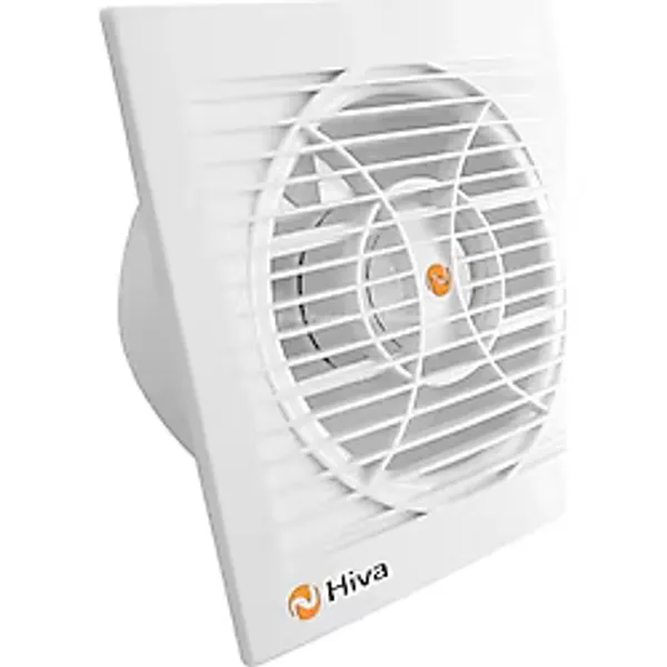 Hiva Banyo ve Tuvalet Aspiratörü, 90 M3/h Debi, 33 Db Sessiz, 15 W Enerji, Ipx4 Su Sıçrama Korumalı, 230 V, 50 Hz, Duvar Tavan Uyumlu, Dekoratif, Beyaz Havalandırma Fanı (100 Mm)