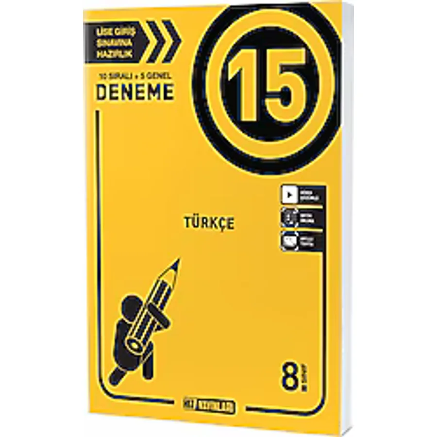 Hız Yayınları 8. Sınıf Türkçe 15'li Deneme