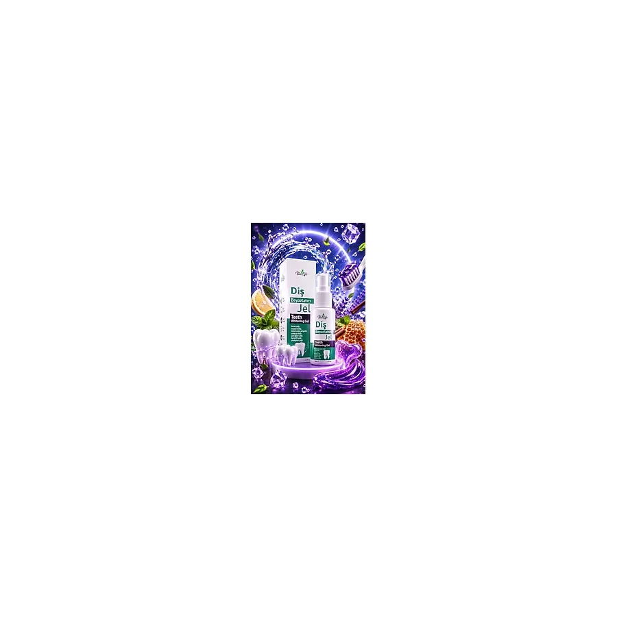 Hızlı Etkili Mor Renk Diş Beyazlatıcı Parlatıcı Temizleme Propolis Özlü Doğal Whitening Jel 50 ml