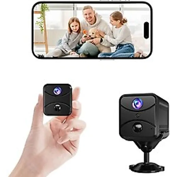 Hjbdgs Mini Kamera Mini Wifi Kamera 4K Hd Gözetleme Kamerası Mini Kamera Canlı Aktarım Cep Telefonu App Hareket Algılamalı Wifi Gözetleme Kamer