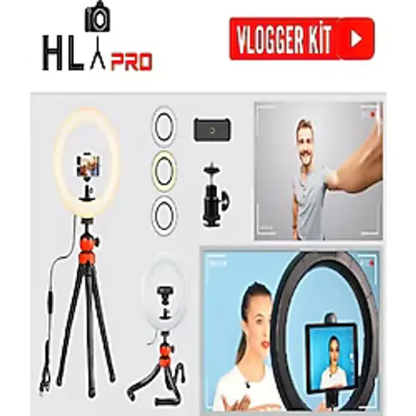 Hlypro Youtuber Vlogger Kit Ring Light Işık