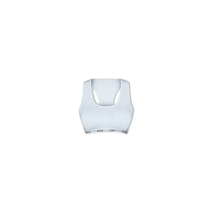 HNX UNDERWEAR Kadın Pedli Sporcu Sütyen Beyaz L hnxNM491