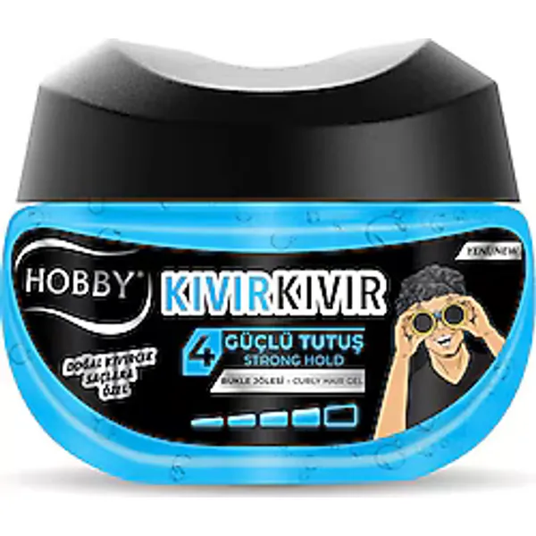 Hobby Kıvır Kıvır Güçlü Tutuş 250 ml Saç Jölesi