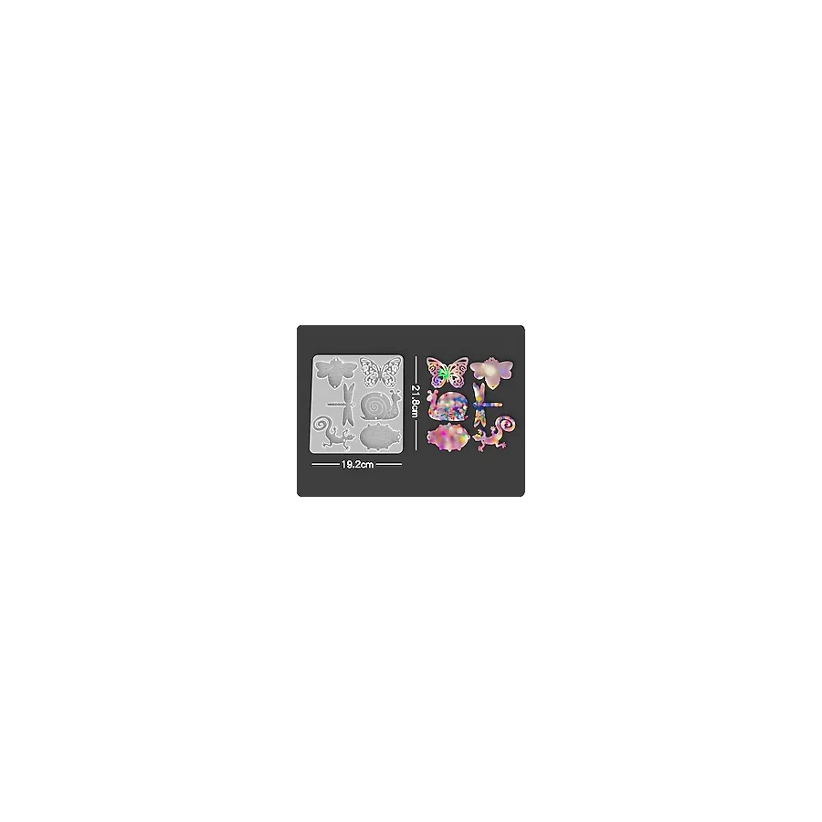 Hobiflex Epoksi Reçine Silikon Kalıp Ithal Muhtelif Hayvan Anahtarlık Rüzgar Çanı Silikon Kalıp HB80215-0038 - Beyaz - TEKLİ