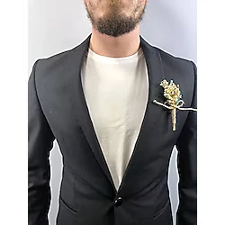 Hobigram Mavi Pamuk Otlu Damat Yaka Çiçeği