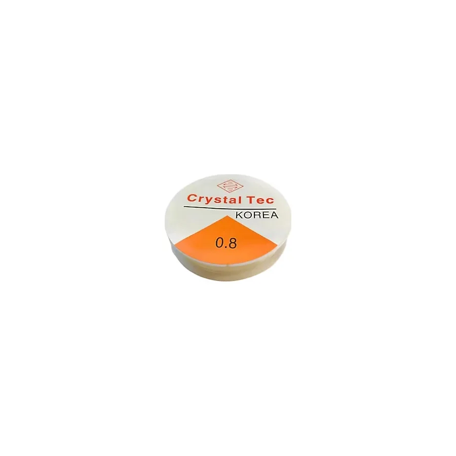 Hobimos Şeffaf Lastikli 0,8 Mm Silikon Misina- Elişi Takı Aksesuar Esnek Lastik Misine Tesbih Ipi