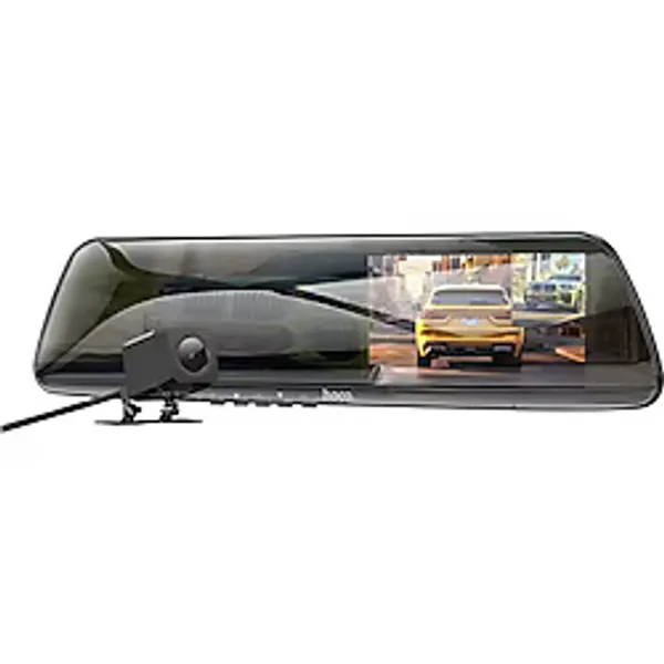 Hoco Dv4 Dvr Ön Ve Arka Sürüş Kaydedici 4,5 İnç Lcd Dikiz Aynası Araç Kamerası