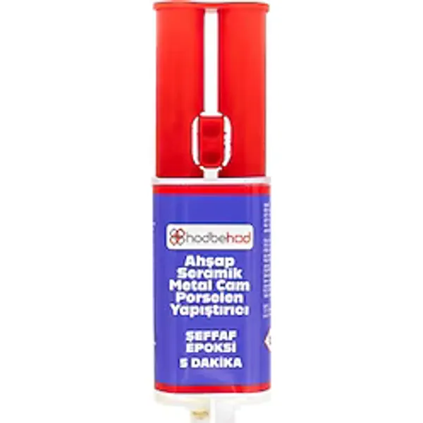 Hodbehod Şeffaf Epoksi Yapıştırıcı 5 Dakika Metal Seramik Cam Porselen Ahşap Tamir & Dolgu 25GR