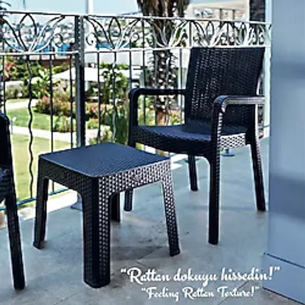 Holiday Markiz Sandalye 4'lü Set Kahverengi