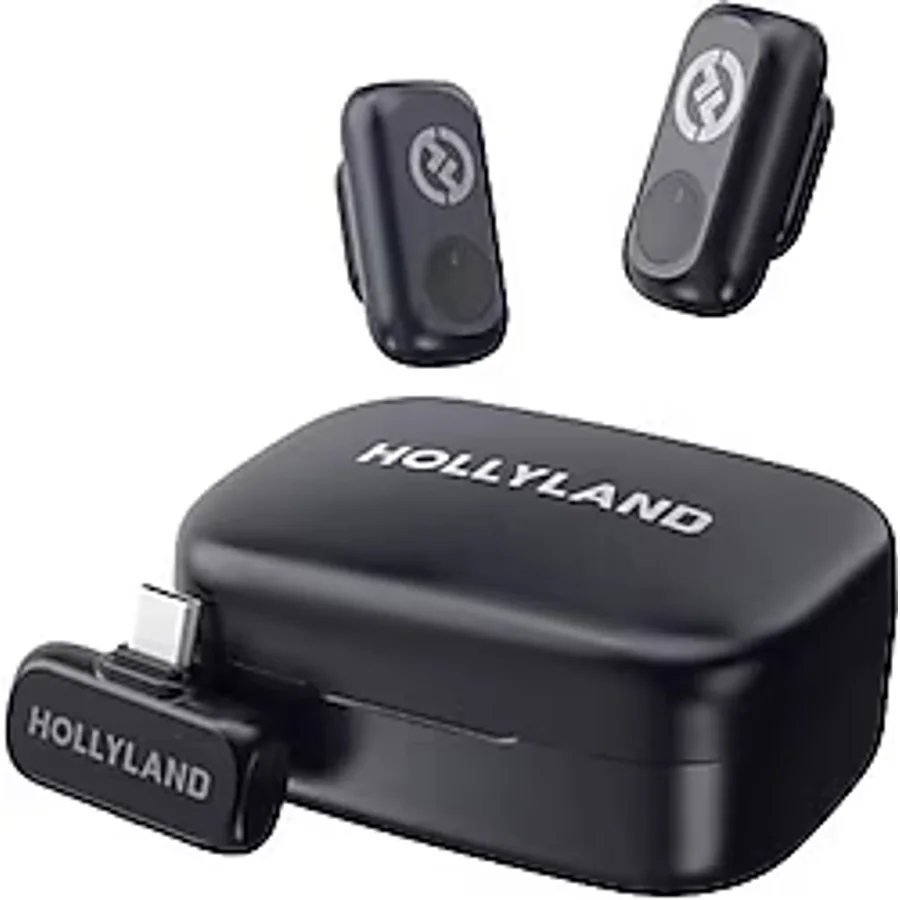 Hollyland LARK A1 Duo Kablosuz Yaka Mikrofonu