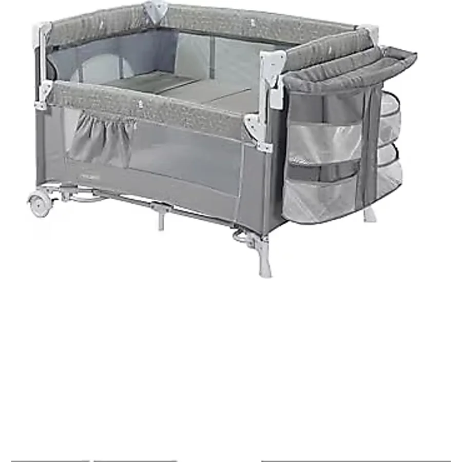 Holmer Coolstyle (Anne Yanı/Park Yatak) Multi Pro Oyun Parkı/Anne Yanı/Beşik Gri