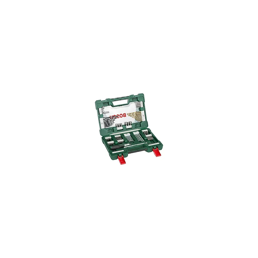 Home And Garden Accessories 91 Adet V-Line Titanyum Matkap ve Uç Seti (Ahşap, Taş ve Metal İçin, Cırcırlı Tornavida ve Manyetik Çubuk Dahil, Delme ve Vidalama Aletleri İçin Aksesuarlar)
