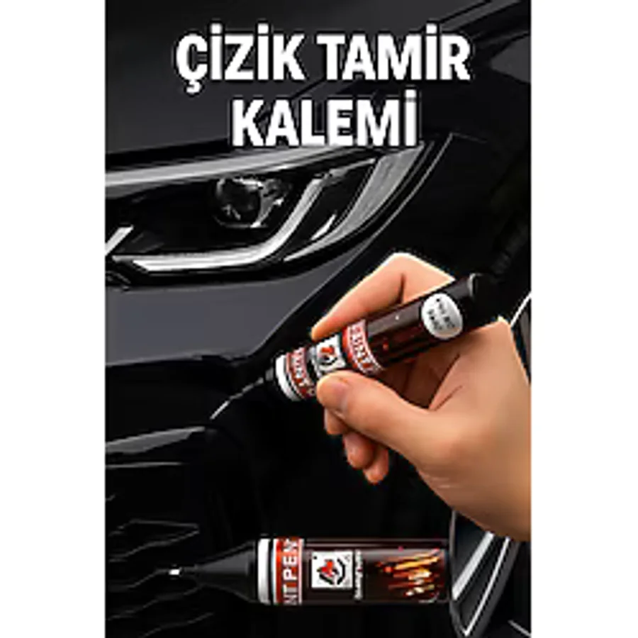 Home Gümüş Gri Araba Çizik Onarım Kalemi - Metalik Oto Rötuş Boyası Hızlı Kuruyan Çizik Giderici