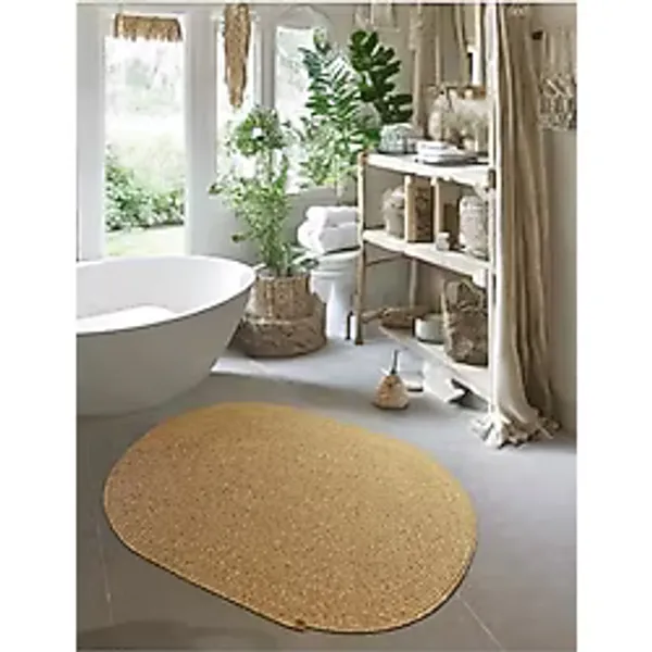 Home Turko Jüt, Halı, kilim, Paspas, Yolluk, Balkon Halısı, Kolidor Halısı, Çeyizlik Ev Eşyası, Banyo Paspası 40 x 60 Hasır