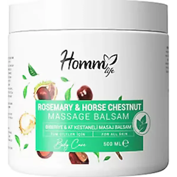 Homm Life Biberiye & At Kestaneli Masaj Balsam 500 ml