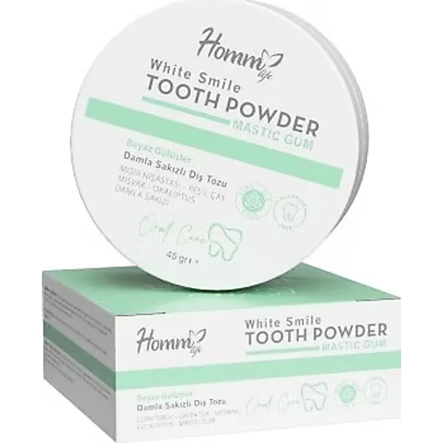 Homm Life Damla Sakızlı Beyazlatıcı 45 gr Diş Tozu