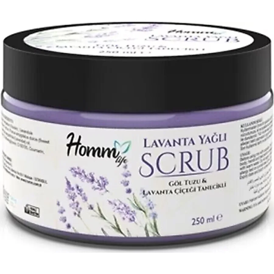 Homm Life Lavanta Yağlı Bitki Tanecikli Scrub 250 ml