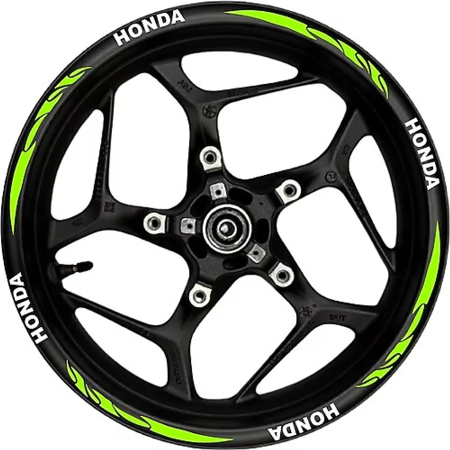 Honda Beyaz Yazılı Sarı Pençe Şeritli