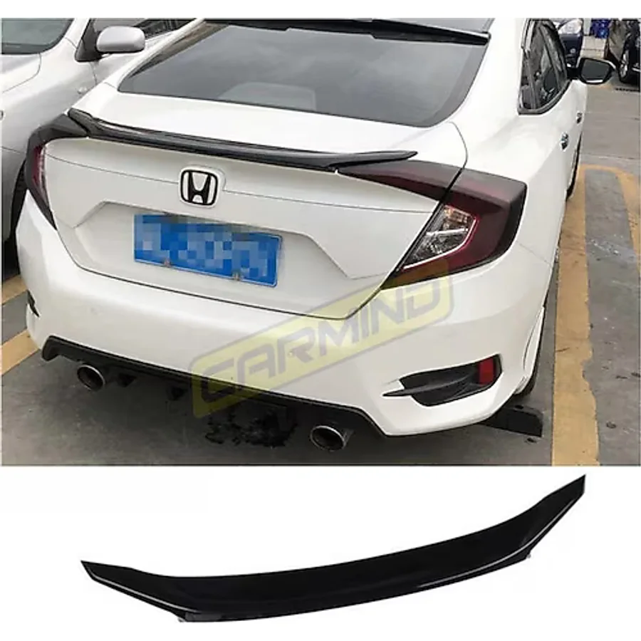 Honda Civic Fc5 Bagaj Üstü Oem Anatomik Spoiler Piano Black