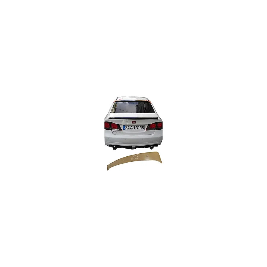 Honda Civic Fd6 Bagaj Üstü Anatomik Spoiler / Spoyler Plstk