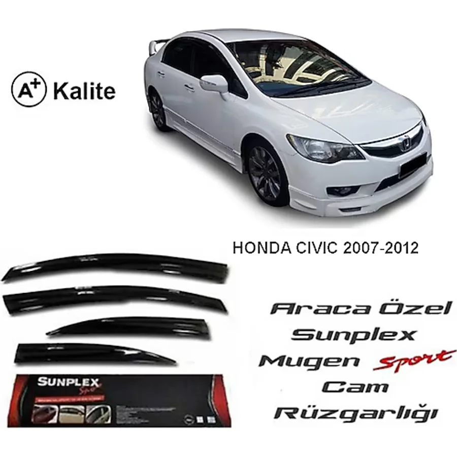 Honda civic fd6 cam rüzgarlığı 2007 / 2012 mugen tip sunplex