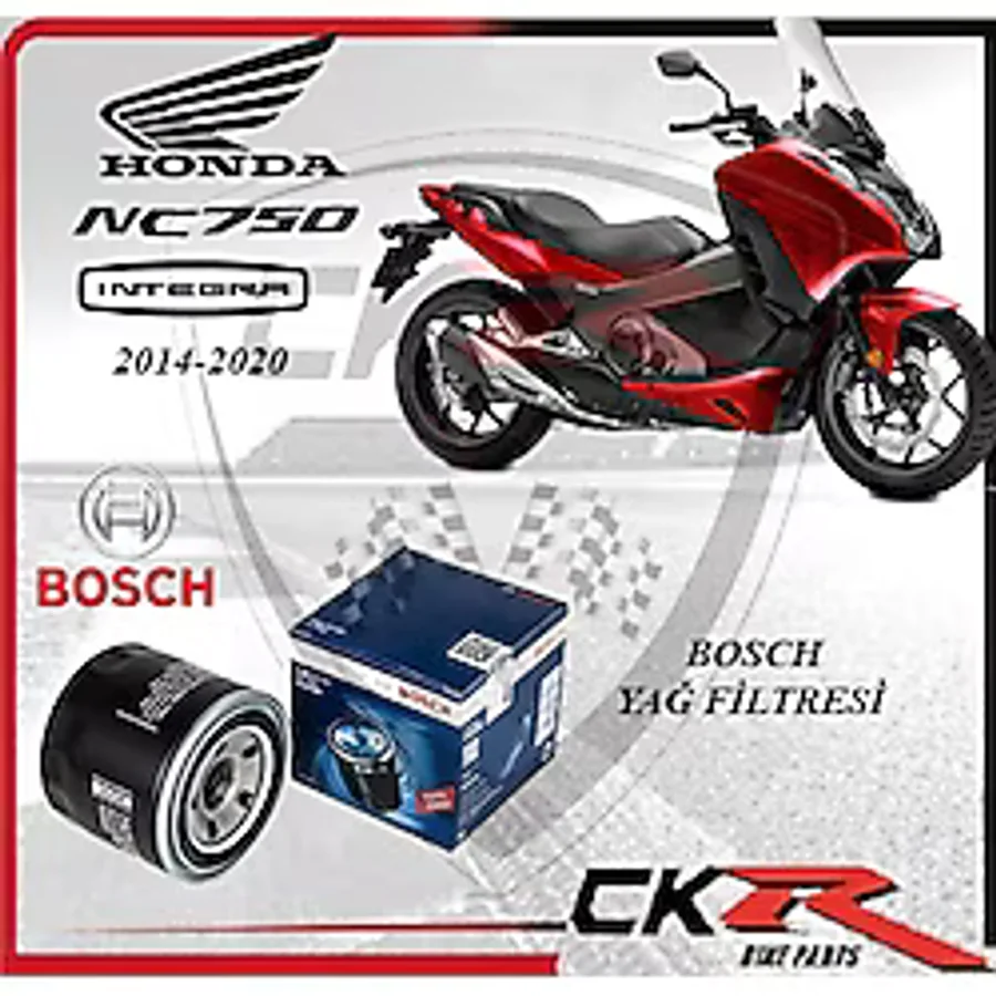 Honda Nc750 D Integra Yağ Filtresi Bosch 14-19 Hf204
