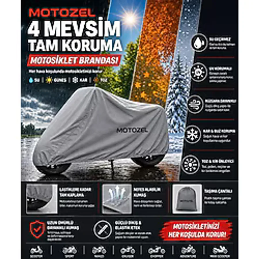 Honda NSS250 (Forza 250) Branda,su Geçirmez Motosiklet Brandası,motor Brandası - Arka Çanta YOK